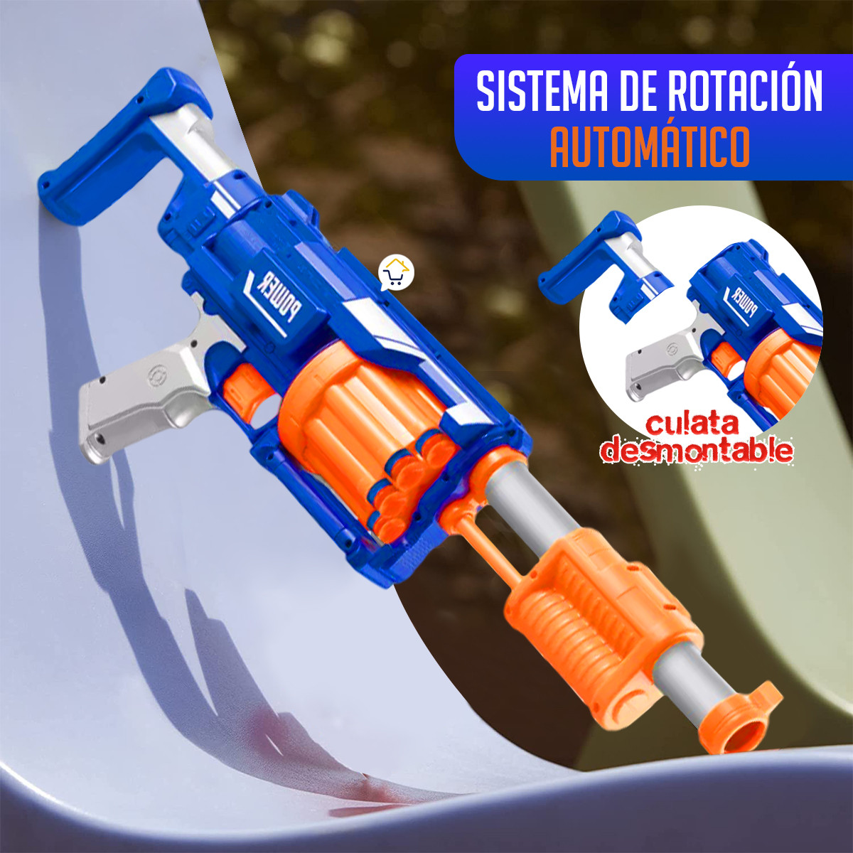 Miniatura 3 de Metralleta De Dardos Semiautomatica 9934